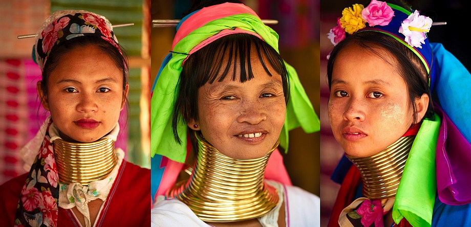 Tajlandia, Ban Mae Nai Soi (Kayan Tayar) i Ban Huai Seau Tao, wsie kobiet o długich szyjach   (Na północy Tajlandii i Laosu)